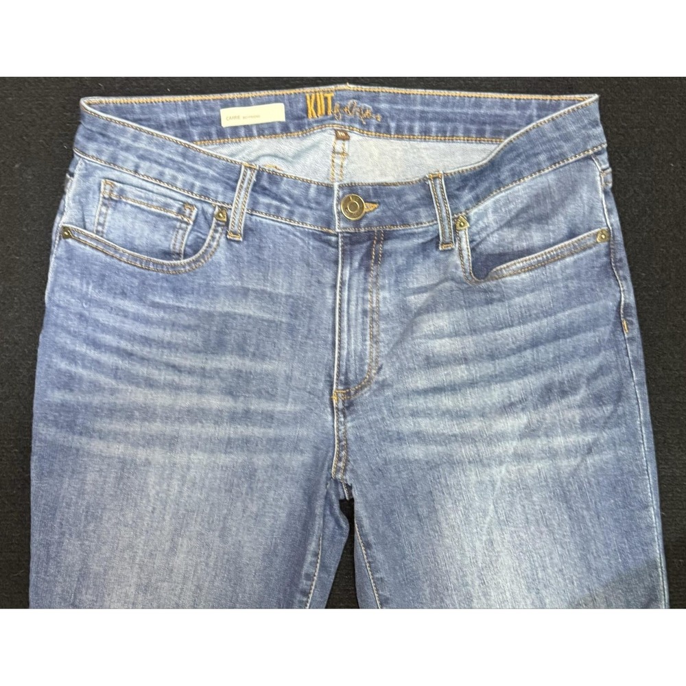 KUT From The Kloth Jeans Womens 10 Blue Medium Wash Carrie Boyfriend Denim - Picture 3 of 12